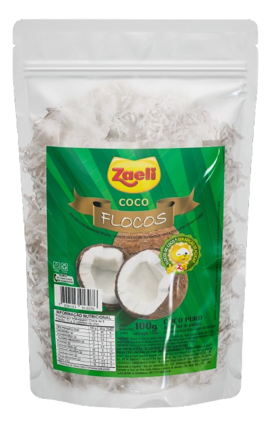 COCO RALADO EM FLOCOS ZAELI 20X100GR