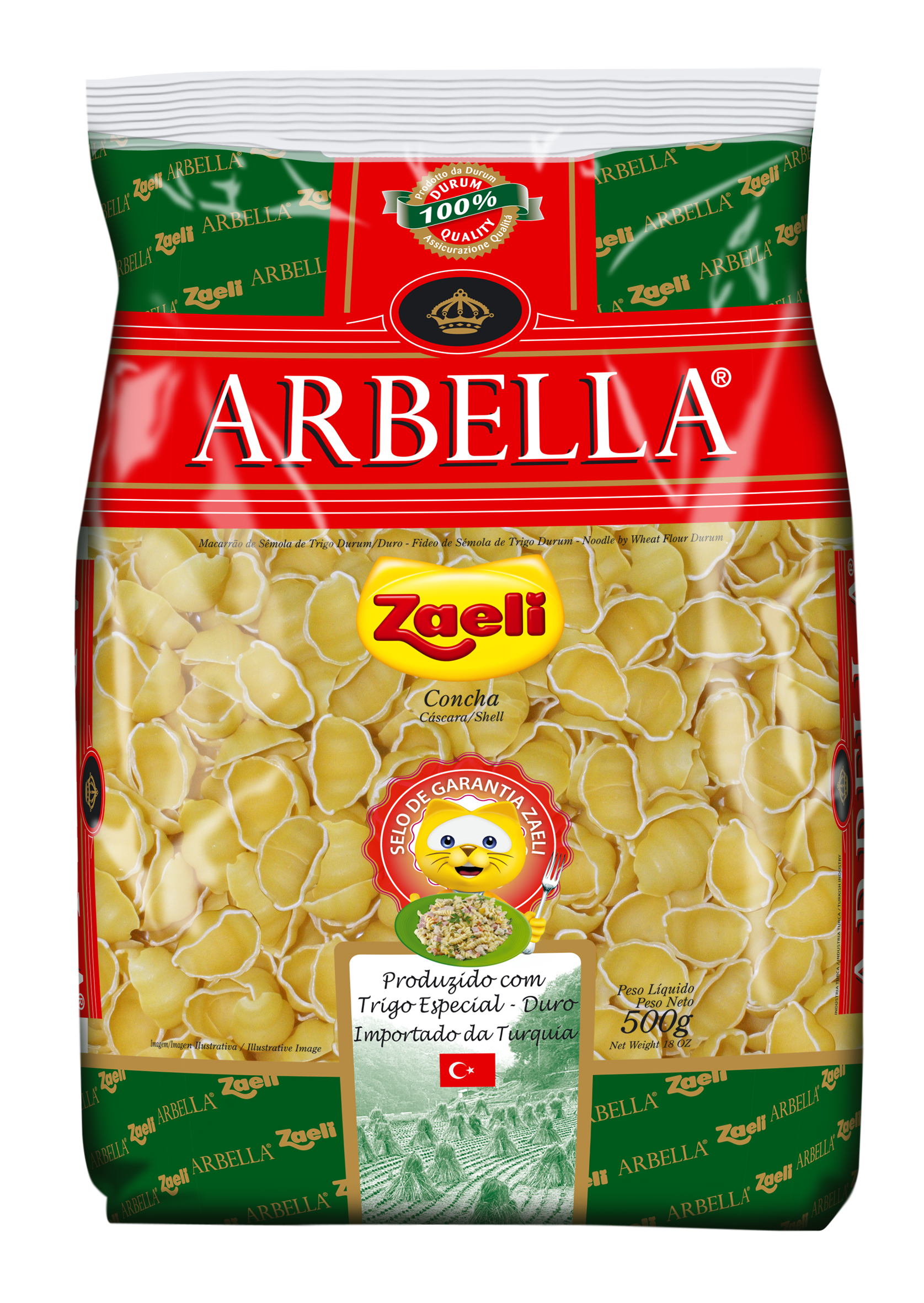 MASSA GRANO DURO IMP CONCHA 20X500GR