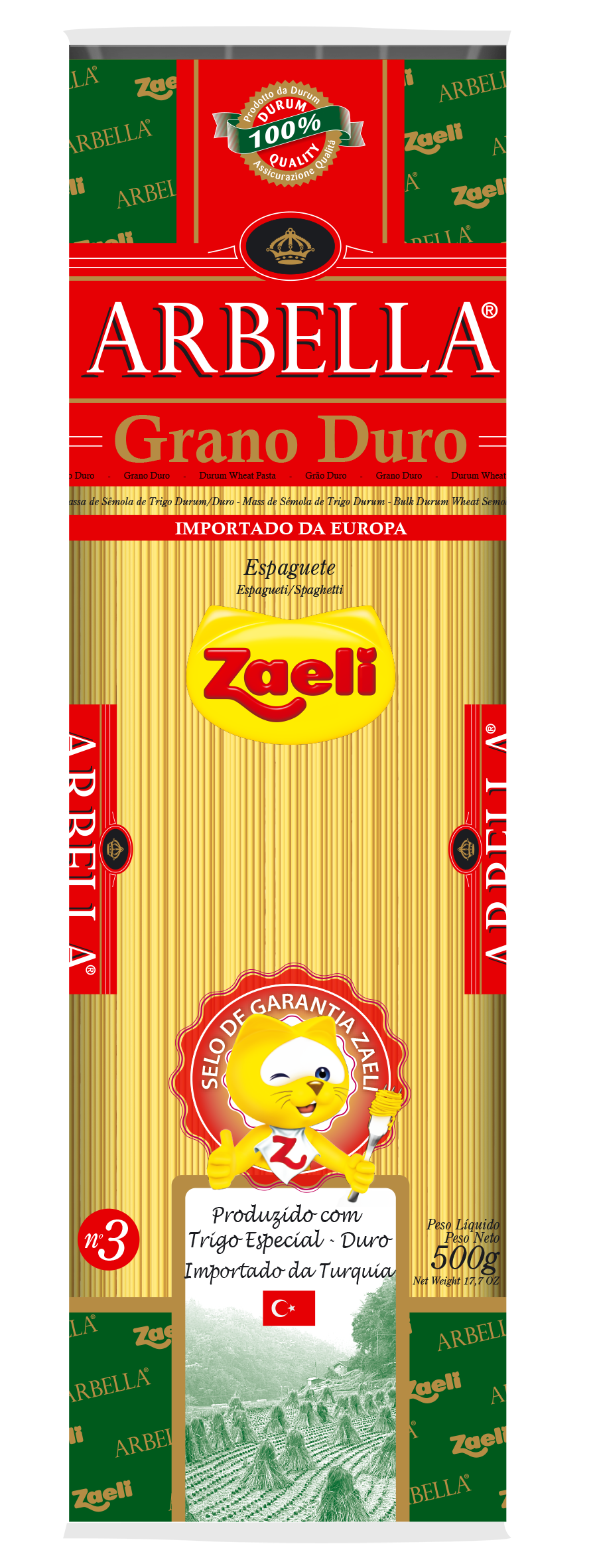 MASSA GRANO DURO IMP ESPAGUETE