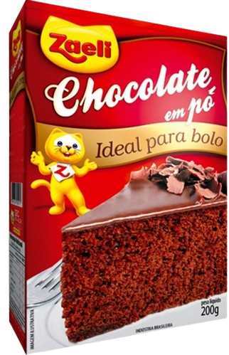 CHOCOLATE EM PO CAIXA ZAELI 12X200GR