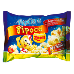 PIPOCA MICROONDAS MANTEIGA ZAELI 24X100GR
