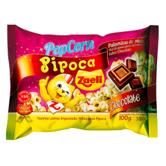 PIPOCA MICROONDAS DOCE CHOCOLATE ZAELI 12X100GR