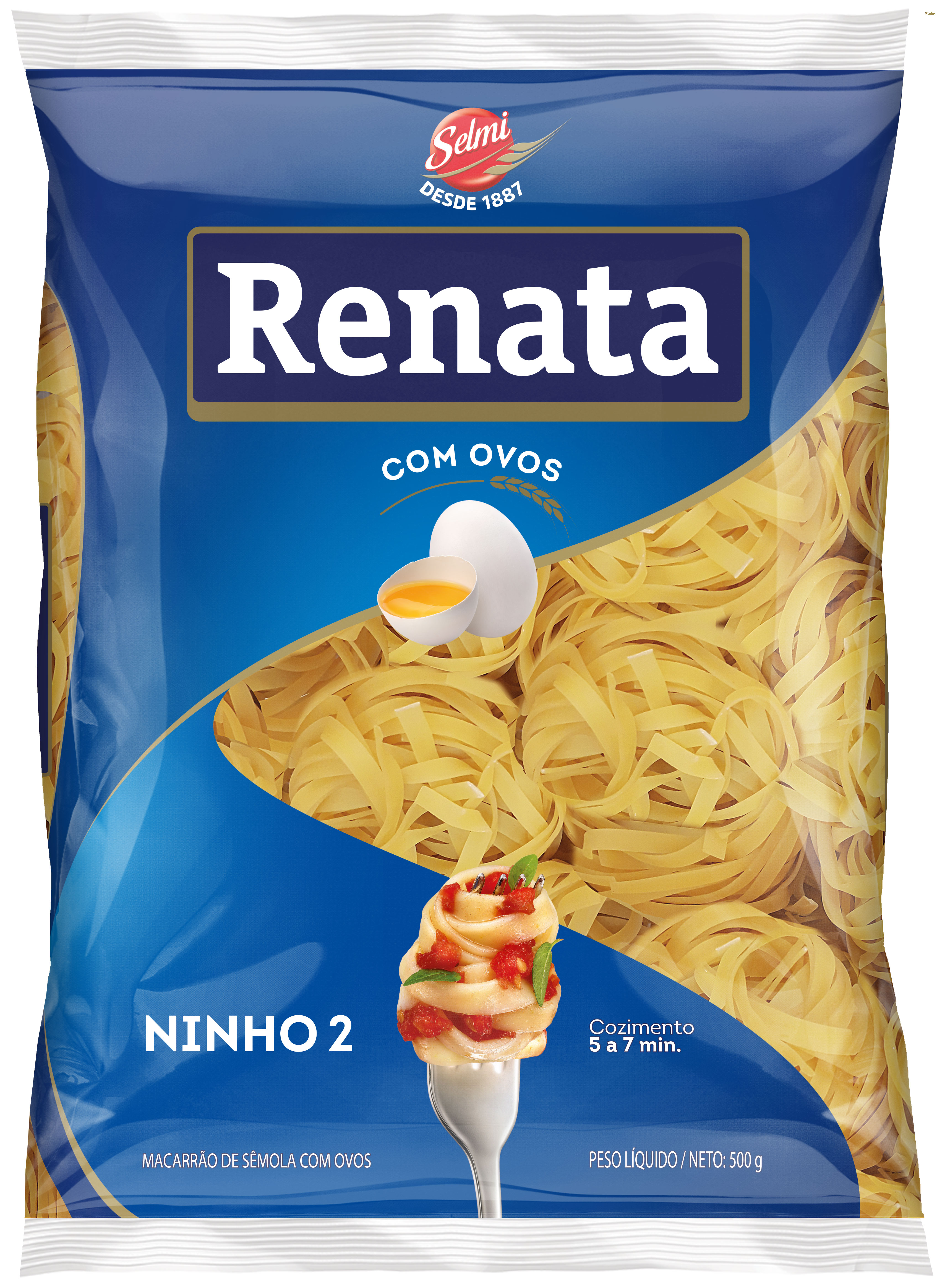 MACARRAO RENATA C/OVOS NINHO 2 20X500GR