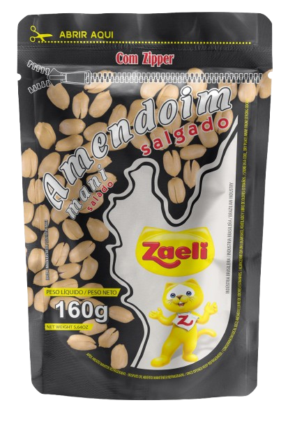 AMENDOIM SALGADO ZAELI 12X160GR