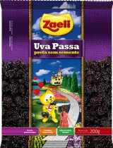 UVA PASSAS PRETA ZAELI 12X200GR