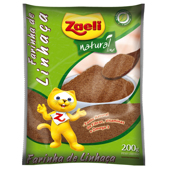 FARINHA DE LINHACA MARROM ZAELI 10X200GR