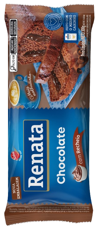 BOLO RENATA RECHEADO CHOCOLATE / CHOCOLATE 12X300GR