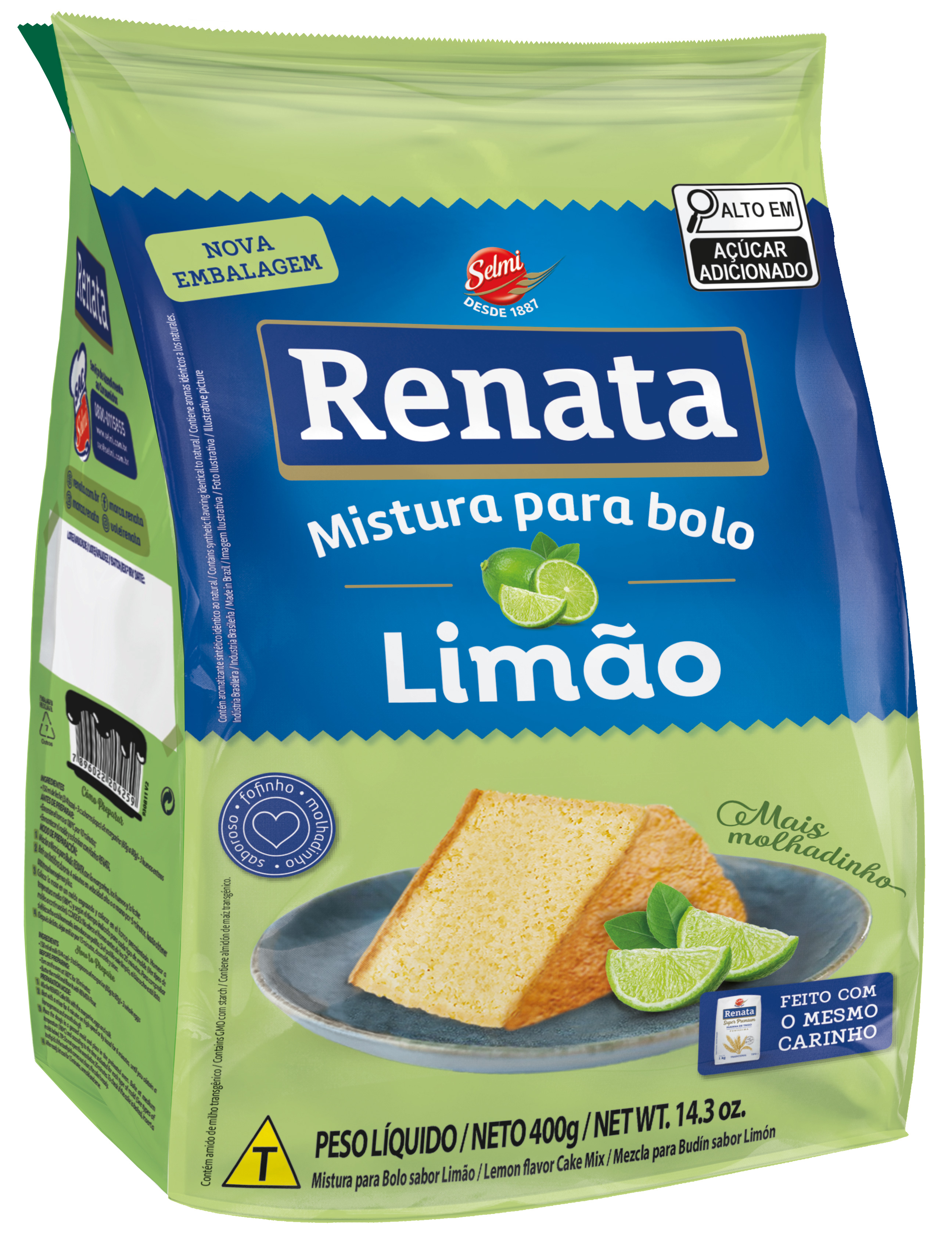 MISTURA BOLO RENATA LIMAO 12X400GR