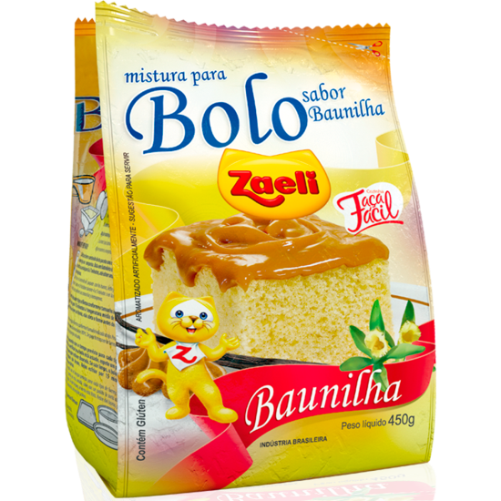 MISTURA BOLO ZAELI BAUNILHA 12X450GR