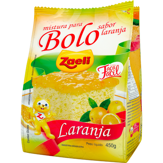 MISTURA BOLO ZAELI LARANJA 12X450GR