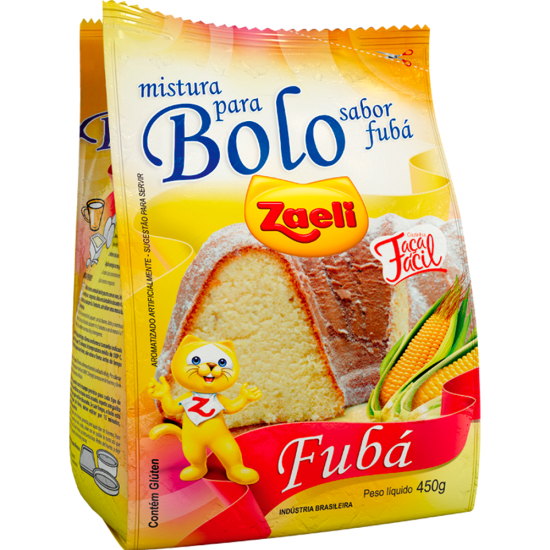 MISTURA BOLO FUBA ZAELI 12X450GR