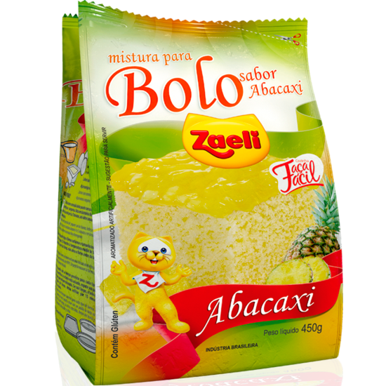 MISTURA BOLO ZAELI ABACAXI 12X450GR