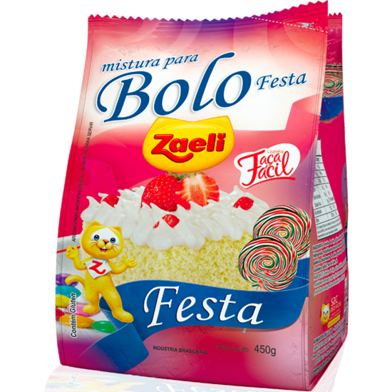 MISTURA BOLO FESTA ZAELI  12X450GR