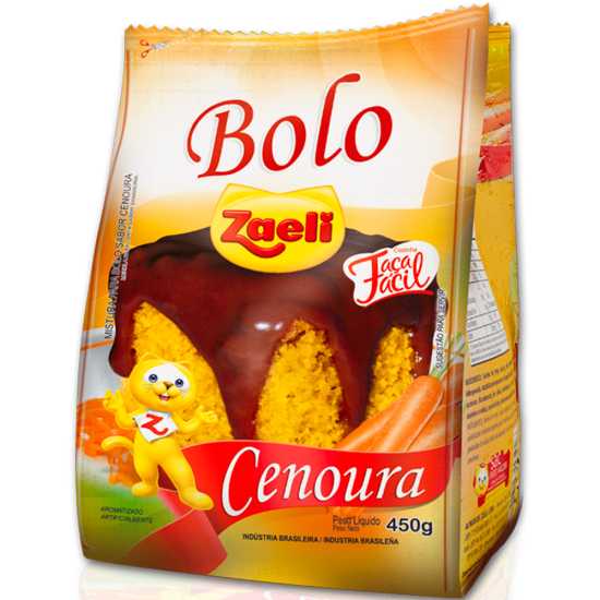 MISTURA BOLO ZAELI CENOURA 12X450GR