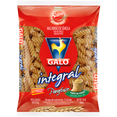 MACARRAO GALO INTEGRAL PARAFUSO 20X500GR