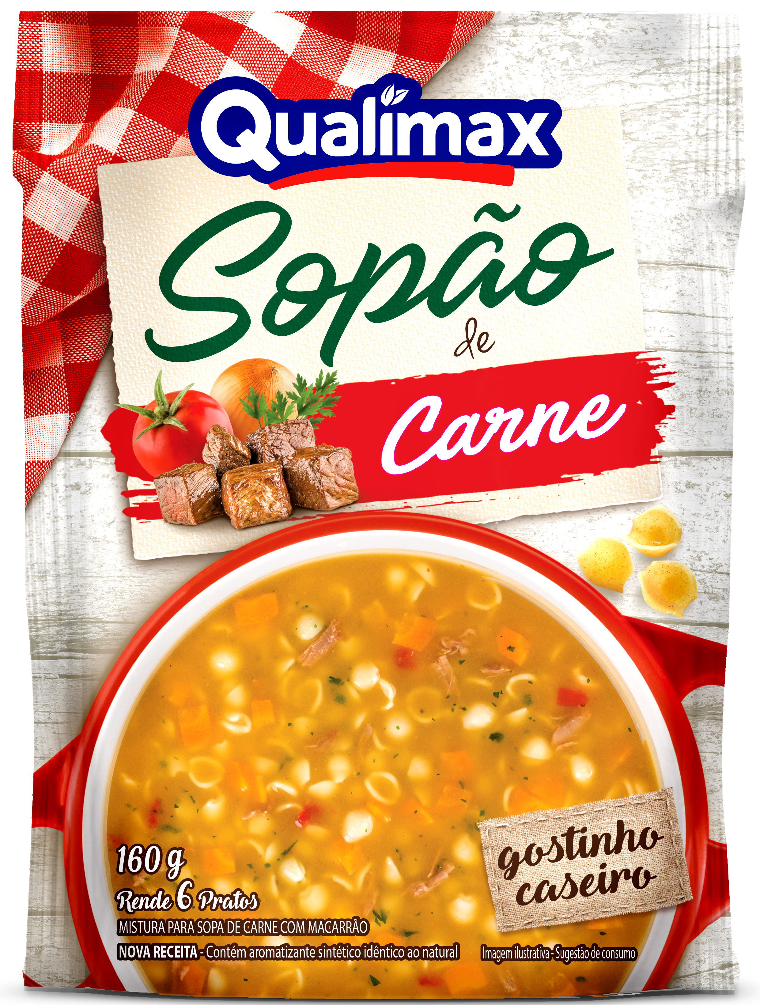 SOPAO QUALIMAX CARNE 12X160GR