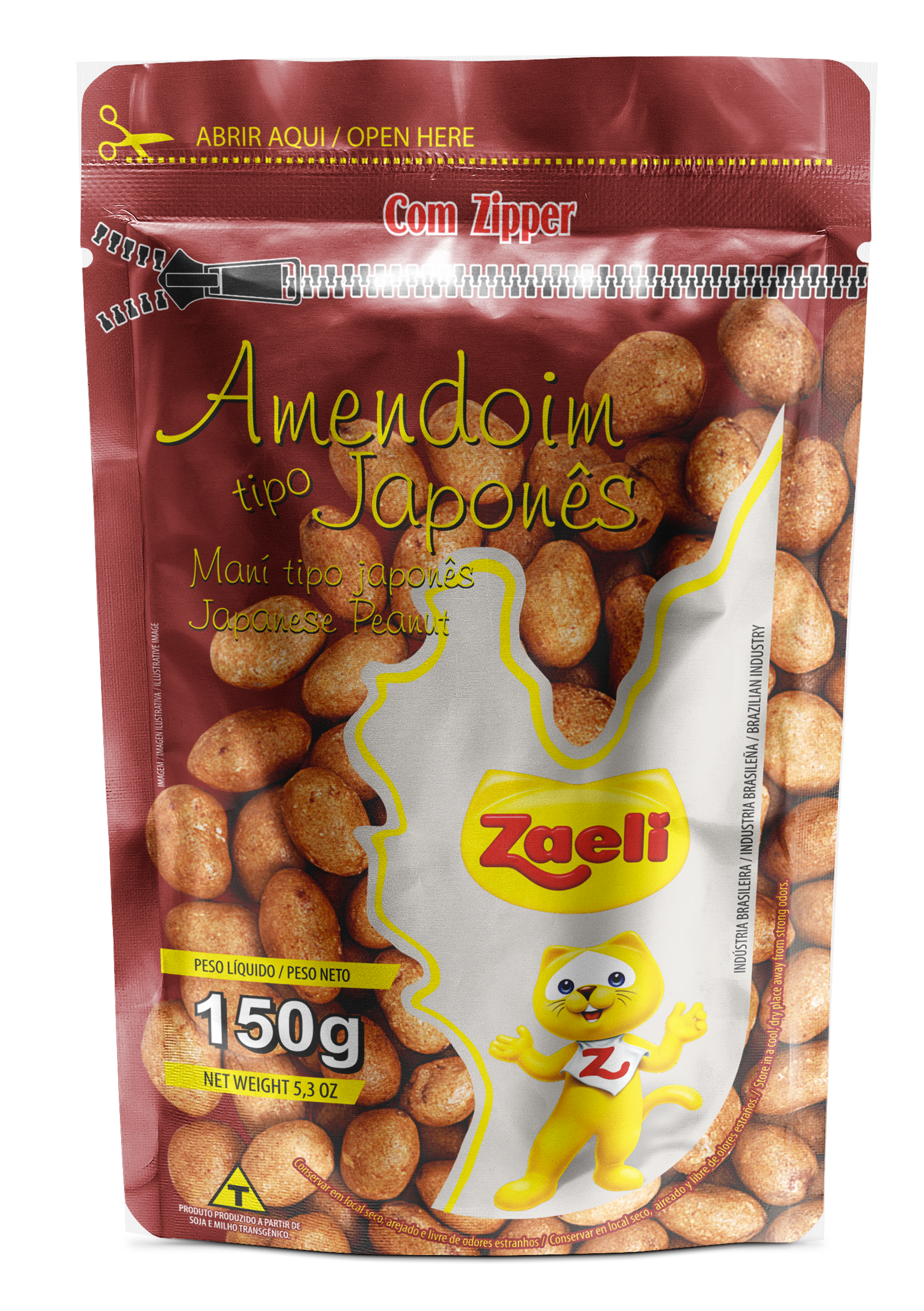 AMENDOIM JAPONES ZAELI 12X150GR