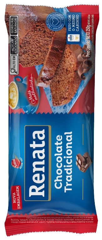 BOLO RENATA TRADICIONAL CHOCOLATE 12X250GR