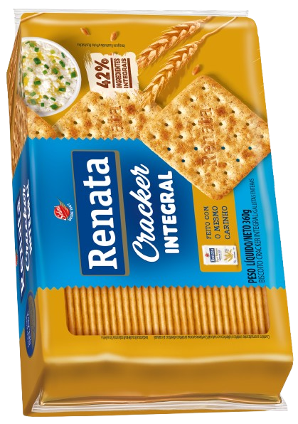 BISCOITO RENATA CREAM CRACKER INTEGR 20X360GR