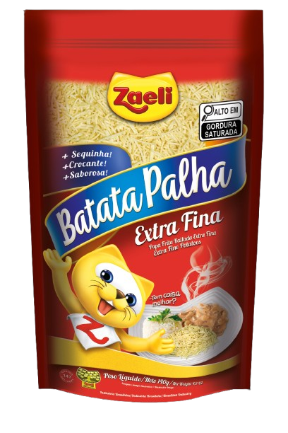 BATATA PALHA POUCHET EXTRA FINA  ZAELI 20X140 GR
