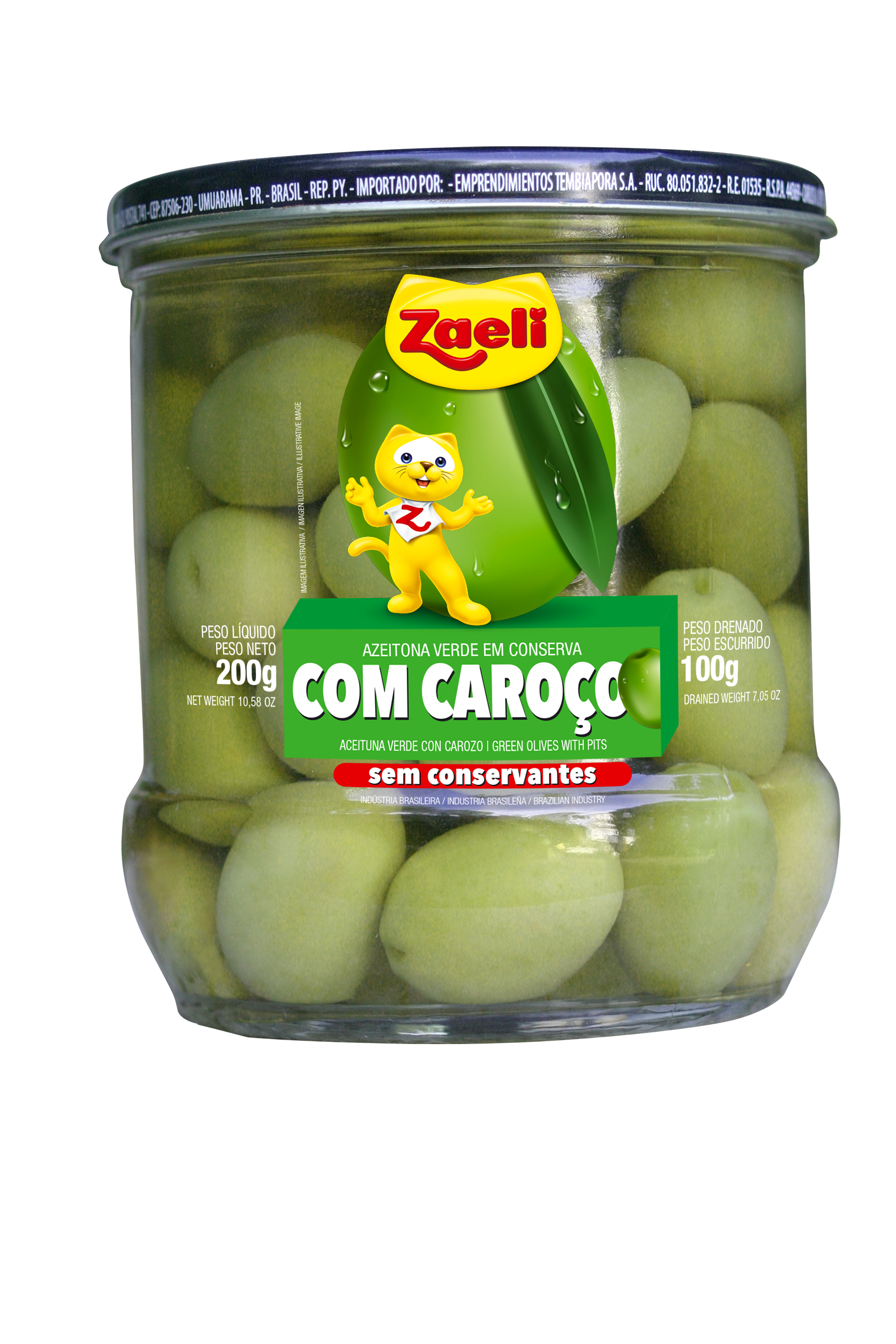 AZEITONA VERDE COM CAROCO 12X100GR