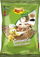 GRANOLA TRADICIONAL UVA PASSAS E BANANA ZAELI 12X300GR