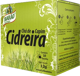 CHA BARAO CAPIM CIDREIRA 10X10X13G