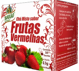 CHA BARAO FRUTAS VERMELHAS 10X10X13G