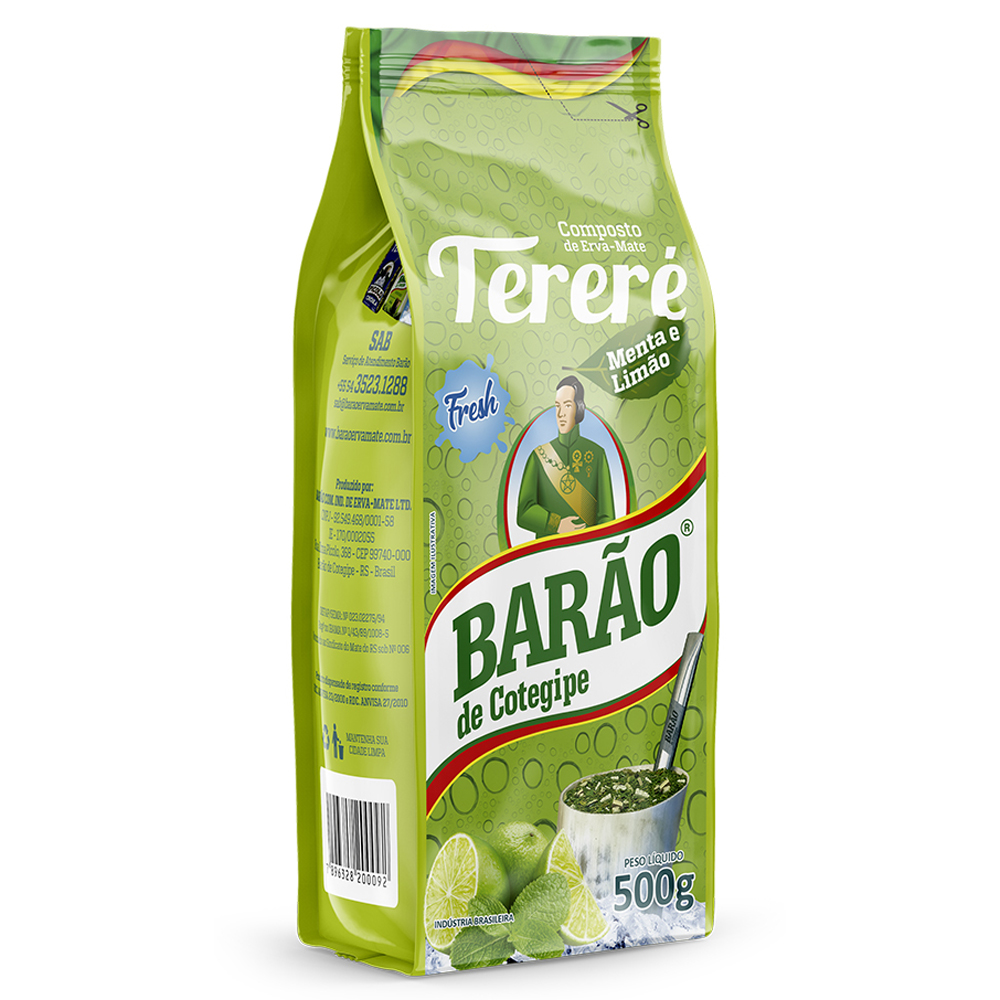 TERERE  MENTA E LIMAO BARAO SACHET 10X500GR