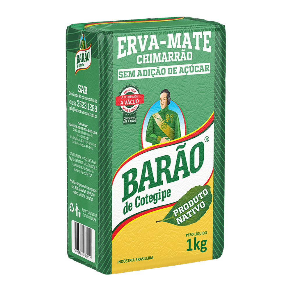 ERVA MATE CHIMARRAO NATIVO VACUO BARAO 10X01KG