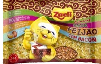 MACARRAO INSTANTANEO FEIJAO C/ BACON ZAELI 50X85GR