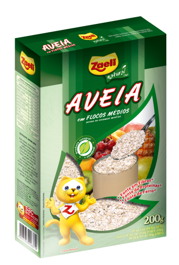AVEIA EM FLOCO MEDIOS POUCHET ZAELI 12X200GR