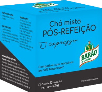 CHA EXPRES POS REFEICAO BARAO 10 CAPSULA