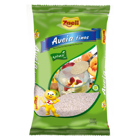 AVEIA EM FLOCOS FINA POUCH ZAELI 12X500G
