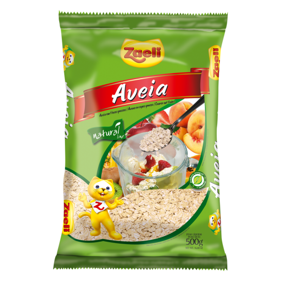 AVEIA EM FLOCOS GROSSA ZAELI 12X500GR
