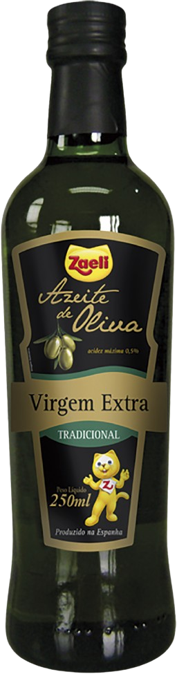 AZEITE DE OLIVA EXTRA VIRGEM TRADICIONAL ZAELI 6X250ML