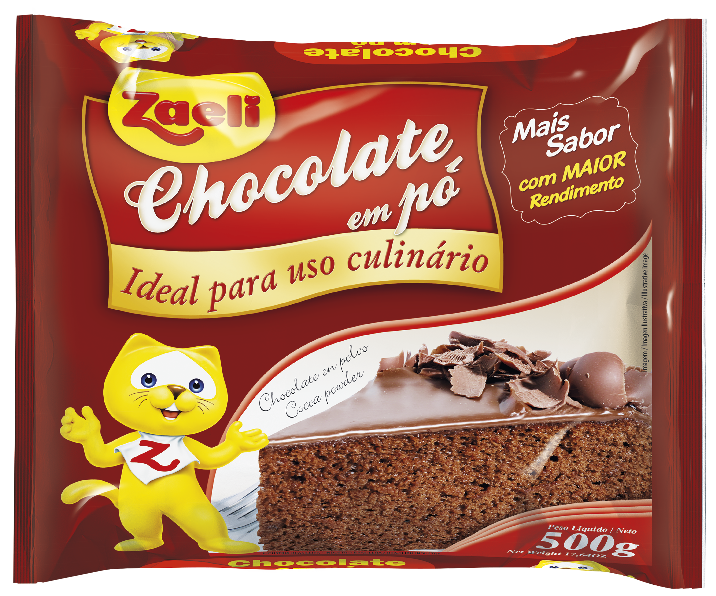 CHOCOLATE EM PO SACHE ZAELI 10X500GR