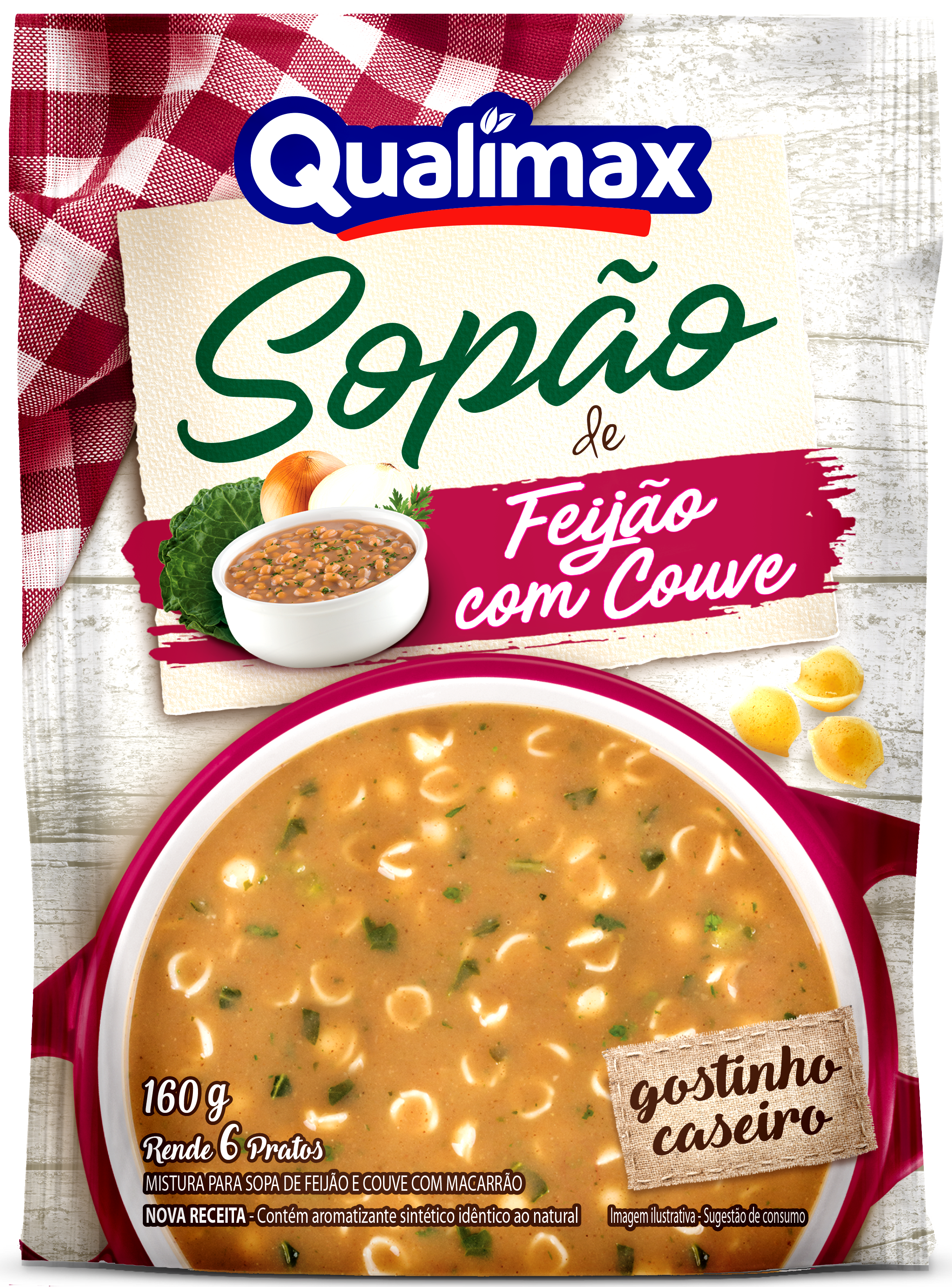 SOPAO QUALIMAX FEIJAO C/ COUVE 12X177GR