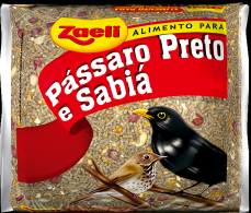 ALIMENTO P/ PASSARO PRETO E SABIA ZAELI 10X500GR