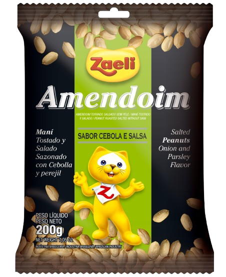 AMENDOIM SEM PELE CEBOLA / SALSA ZAELI 12X200GR
