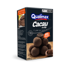 CACAU EM PO 100% QUALIMAX 12X200GR