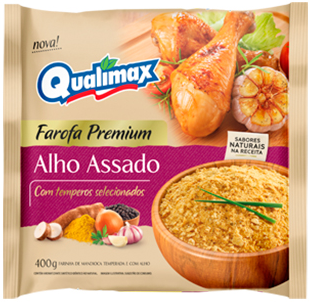 FAROFA QUALIMAX ALHO 12X400GR