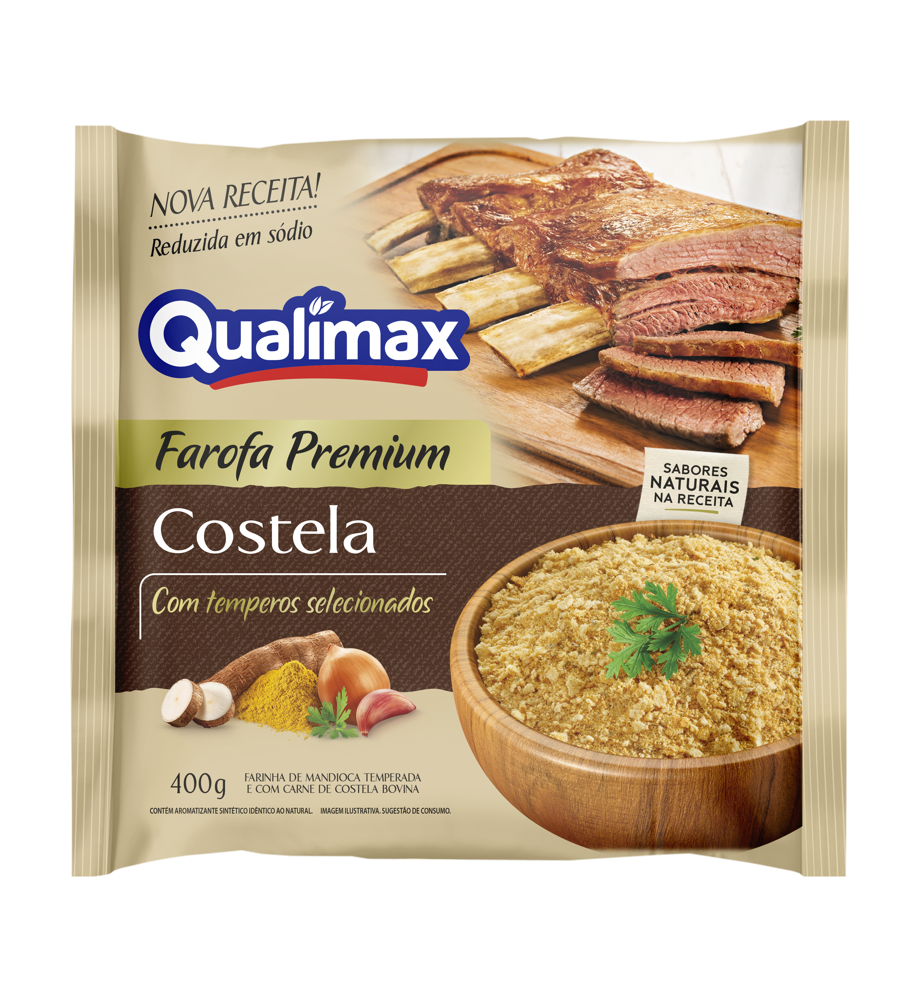 FAROFA QUALIMAX COSTELA 12X400GR