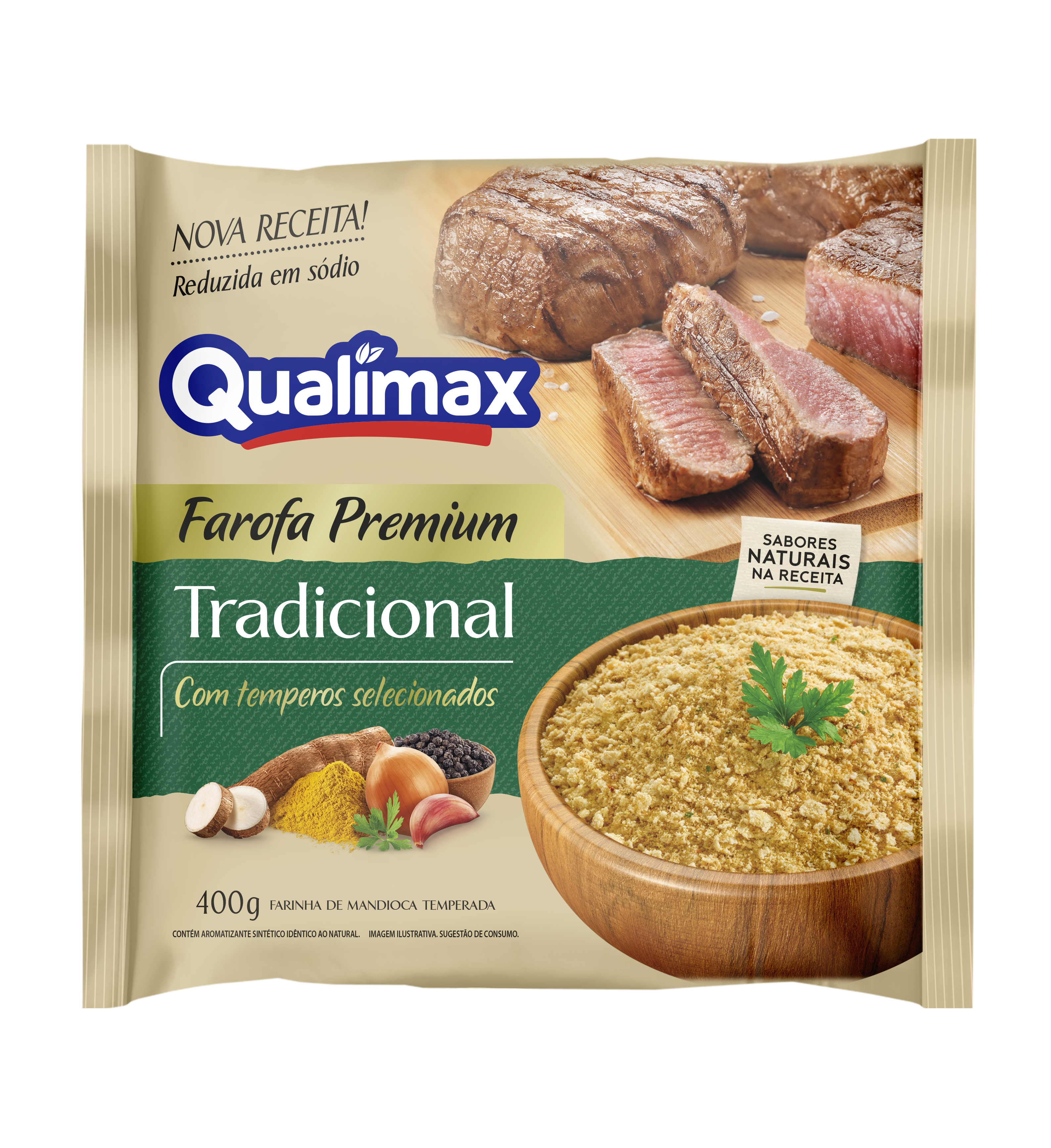 FAROFA QUALIMAX TRADICIONAL 12X400GR
