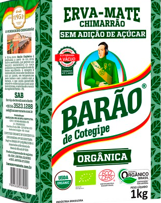 ERVA MATE CHIMARRAO ORGANICO BARAO  10X01KG