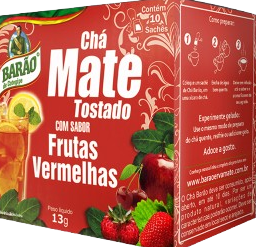CHA BARAO MATE TOSTADO C FRUTAS VERMELHAS 10X40GR