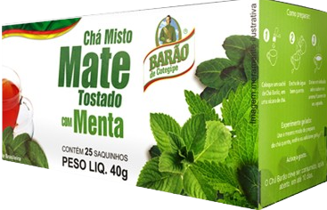 CHA BARAO TOSTADO COM MENTA 10X40G