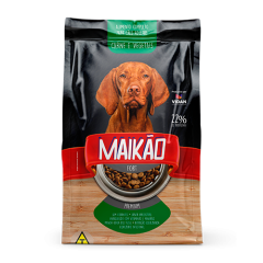 RACAO CAO MAIKAO FORT PREMIUM ADULTO CARNE VEGETAIS 15K