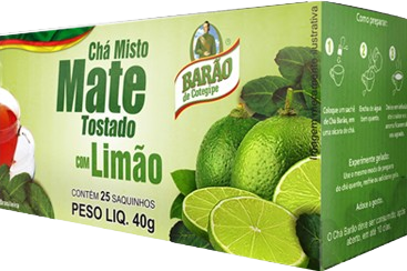 CHA BARAO MATE TOSTADO COM LIMAO 10X40GR