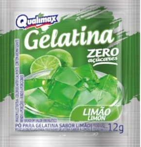 GELATINA QUALIMAX ZERO ACUCAR LIMAO 15X12GR